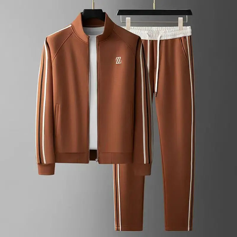 Men's Stripe Jogger Tracksuit Set — product view