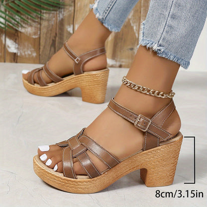 Women's Strappy Wedge Sandals — detail view