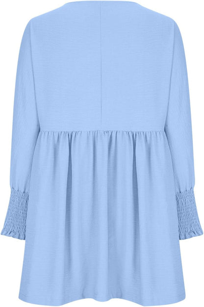 Women's Ruched Summer Day Midi Dress — close-up