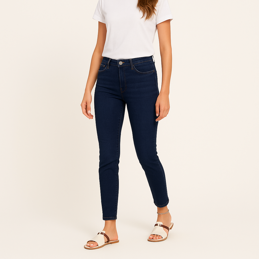 Women's White Slip-On Flat Sandals — product view