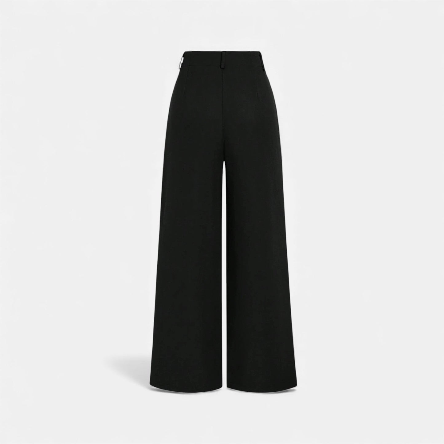 Women's Pleated Jacquard Wide-Leg Pants — side view