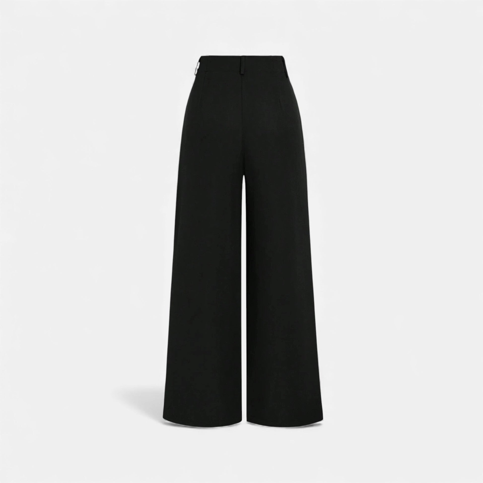 Women's Pleated Jacquard Wide-Leg Pants — side view