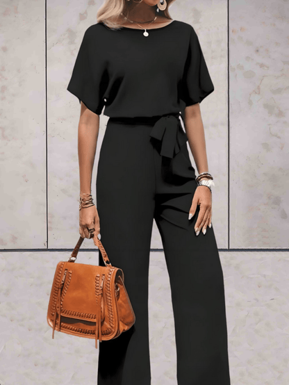 Women's Short Sleeve Two-Piece Casual Set — front view