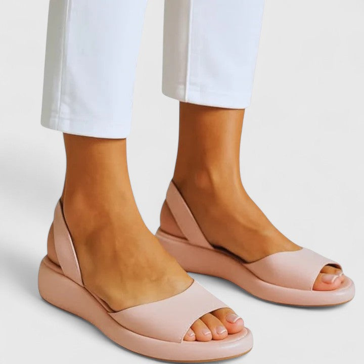 Women's Platform Wedge Slingback Sandals Open Toe — side view