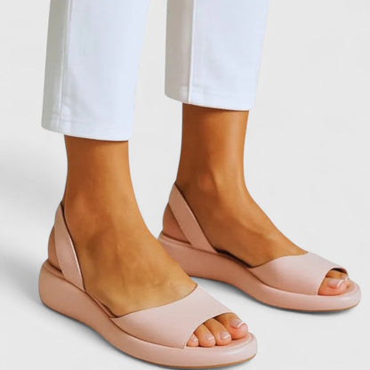 Women's Platform Wedge Slingback Sandals Open Toe — side view