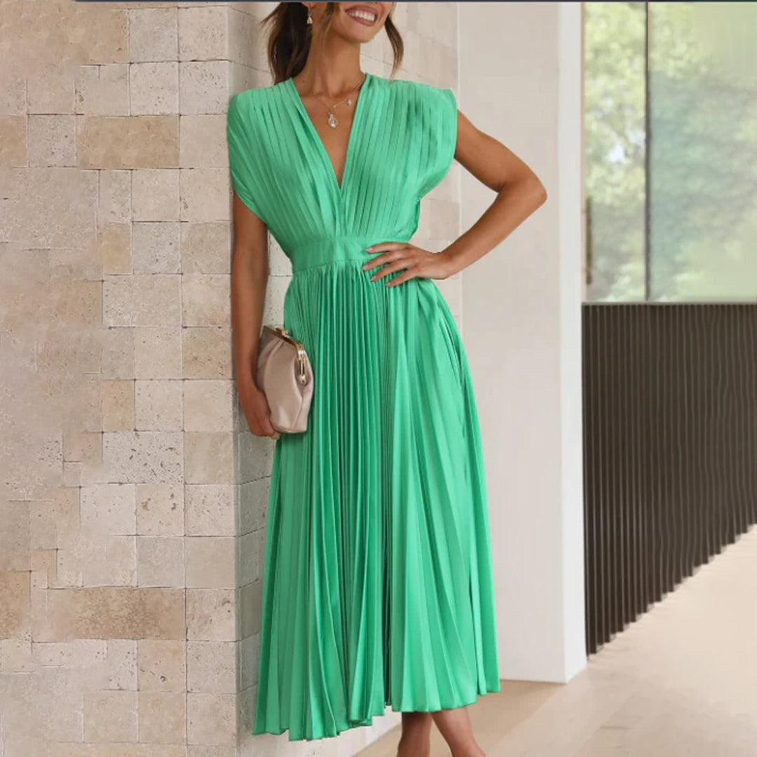 Women's Wedding Guest Midi Dress — front view