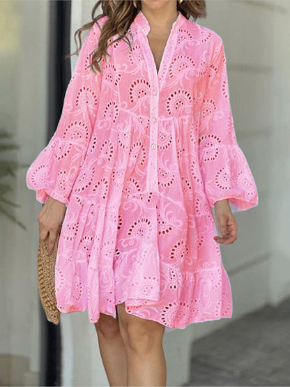 Women's Tiered Mini Dress — detail view