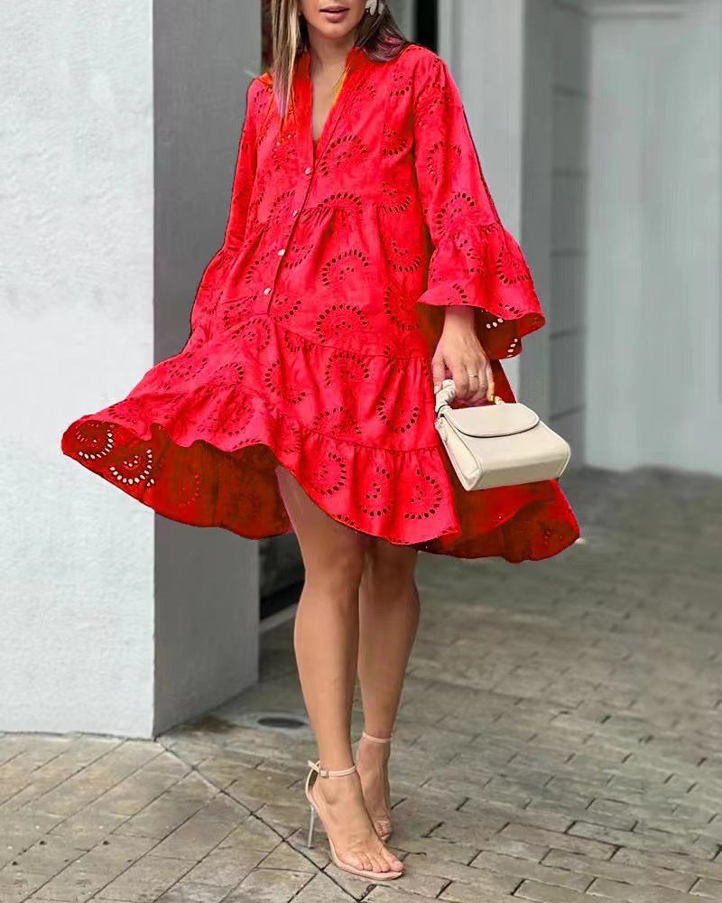 Women's Tiered Mini Dress — front view