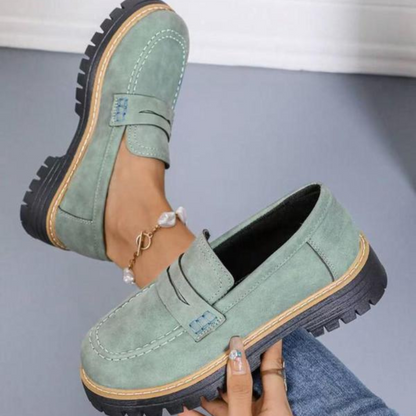 Women's Chunky Platform Loafers — detail view