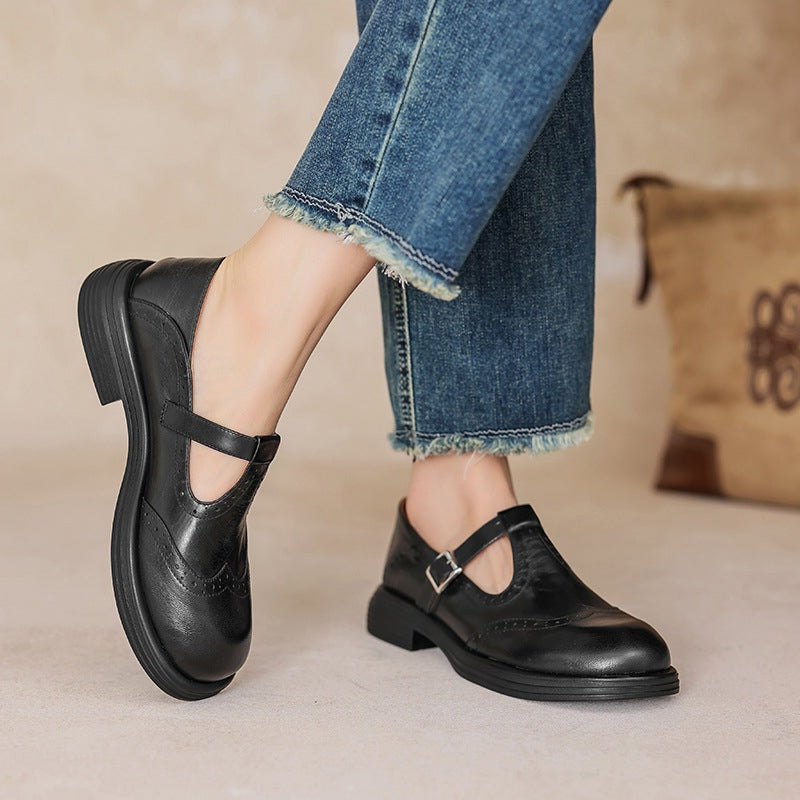 Buckle Strap Mary Jane Shoes for Women