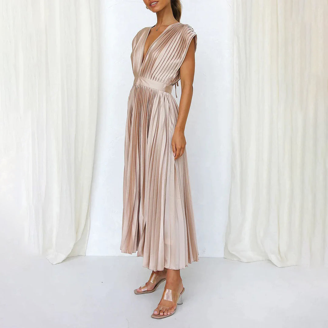 Women's Wedding Guest Midi Dress — side view