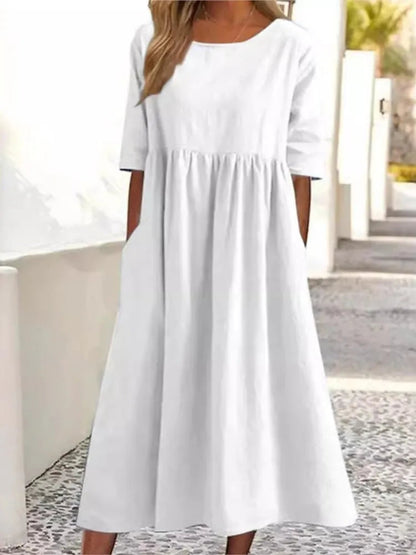 Women's Spring Casual Daywear Midi Dress — product view