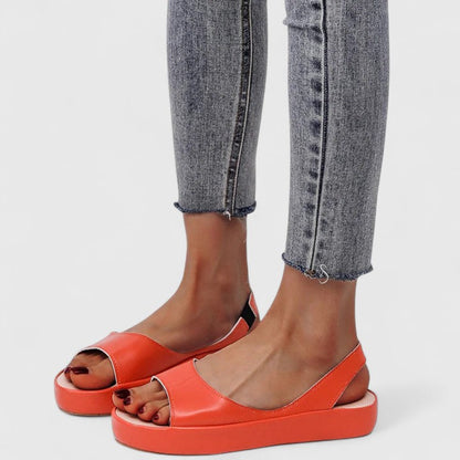 Women's Platform Wedge Slingback Sandals Open Toe — side view