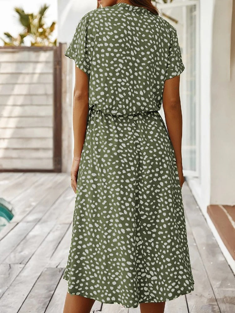 Women's Casual Summer Midi Dress — close-up