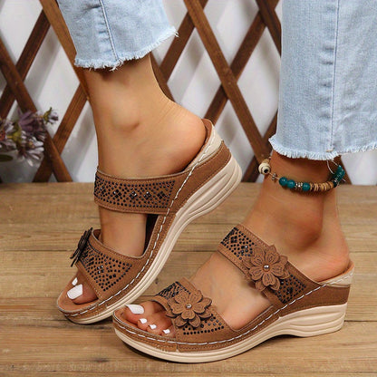 Women's Wedge Slides — side view