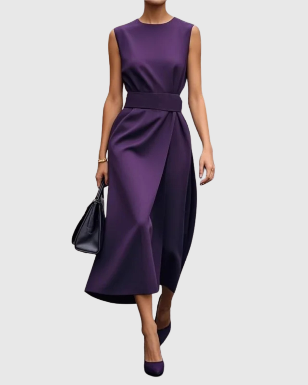 Women's Sleeveless Special Occasion Midi Dress — product view