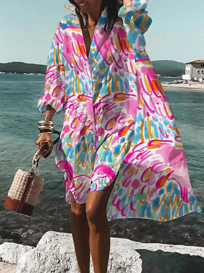Women's Shirt Midi Dress — product view