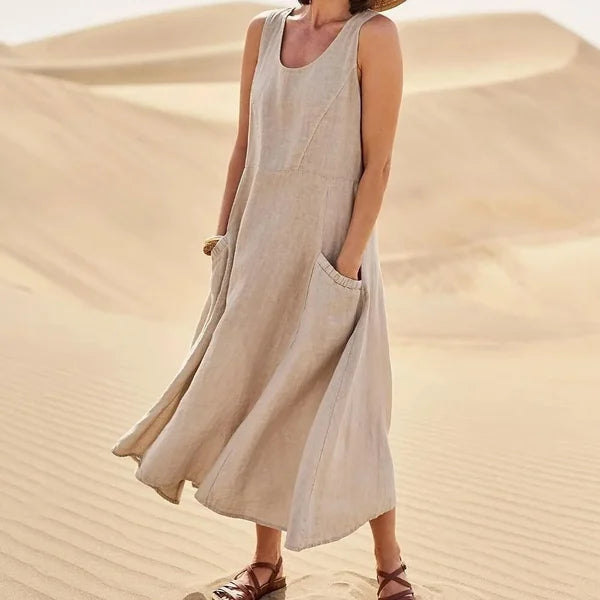 Women's Everyday Casual Midi Dress — side view