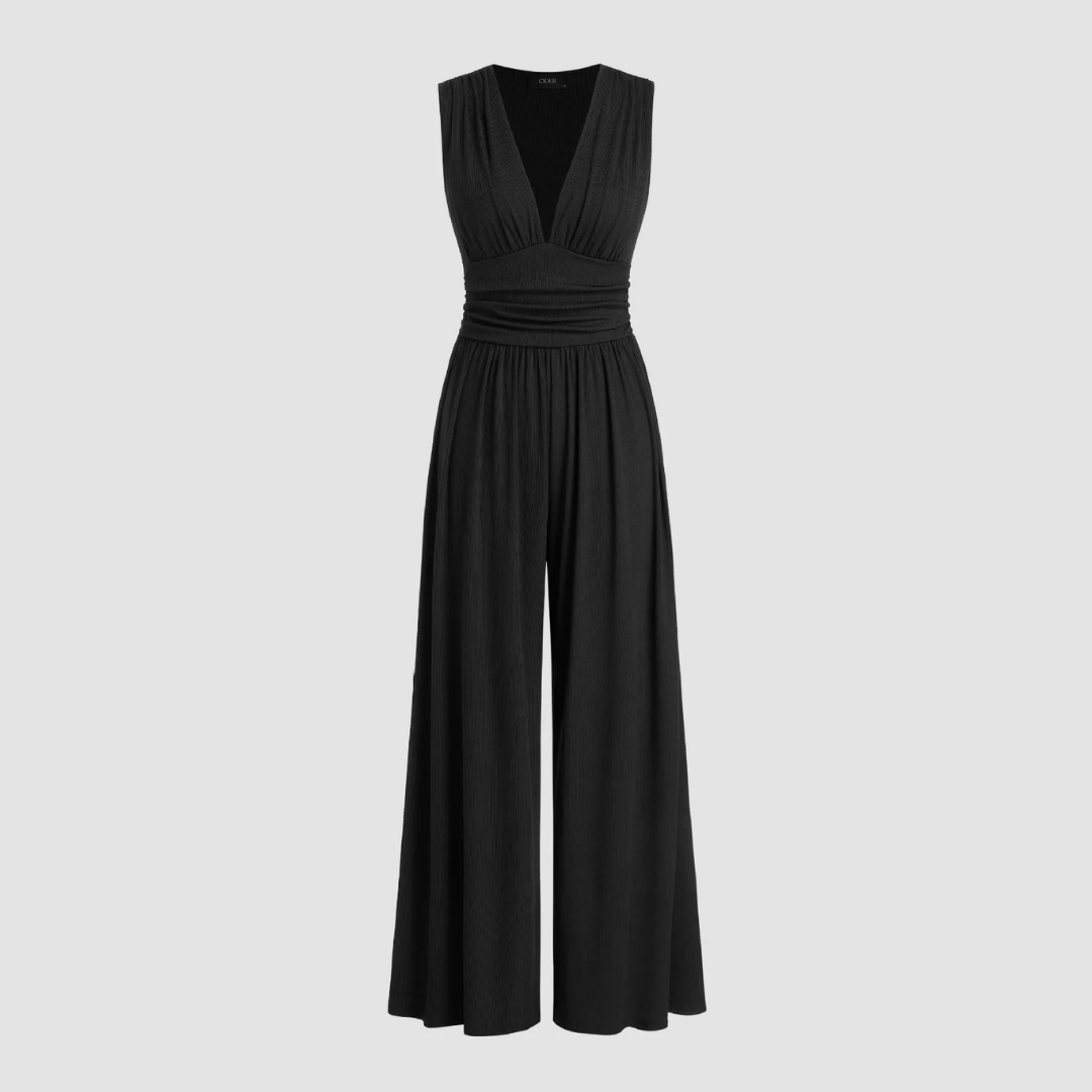 Women's Wide-Leg Casual Day Wear Jumpsuit — product view