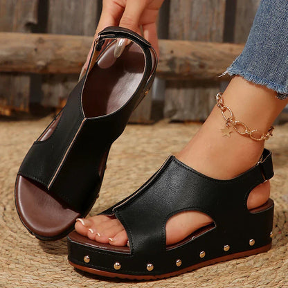 Women's Non-Slip Cushioned Platform Sandals — product view
