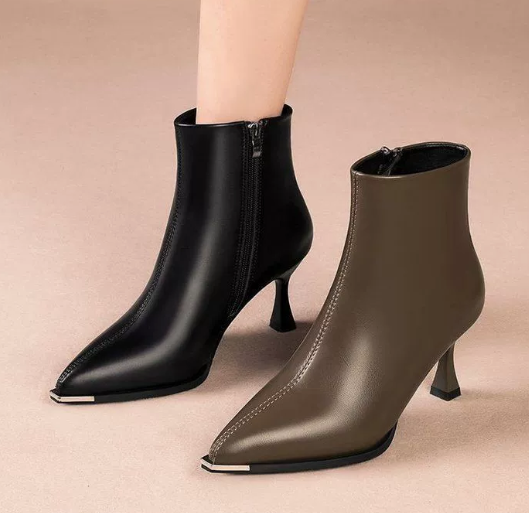 Women's Kitten Heel Boots — detail view