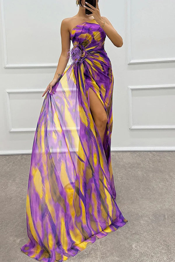 Women's Wedding Guest Maxi Dress — close-up