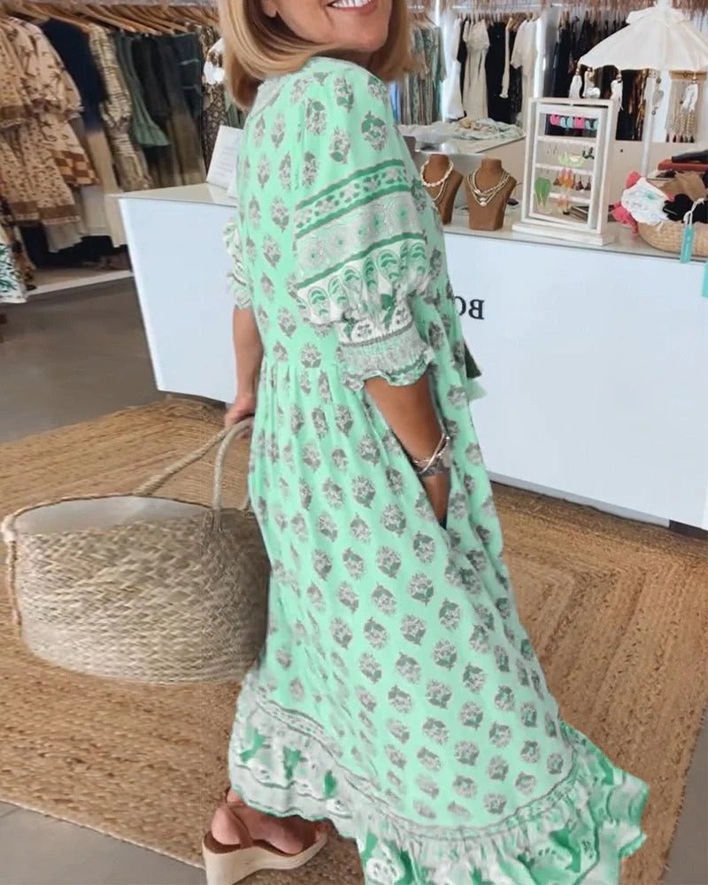 Women's Boho Summer Midi Dress — product view