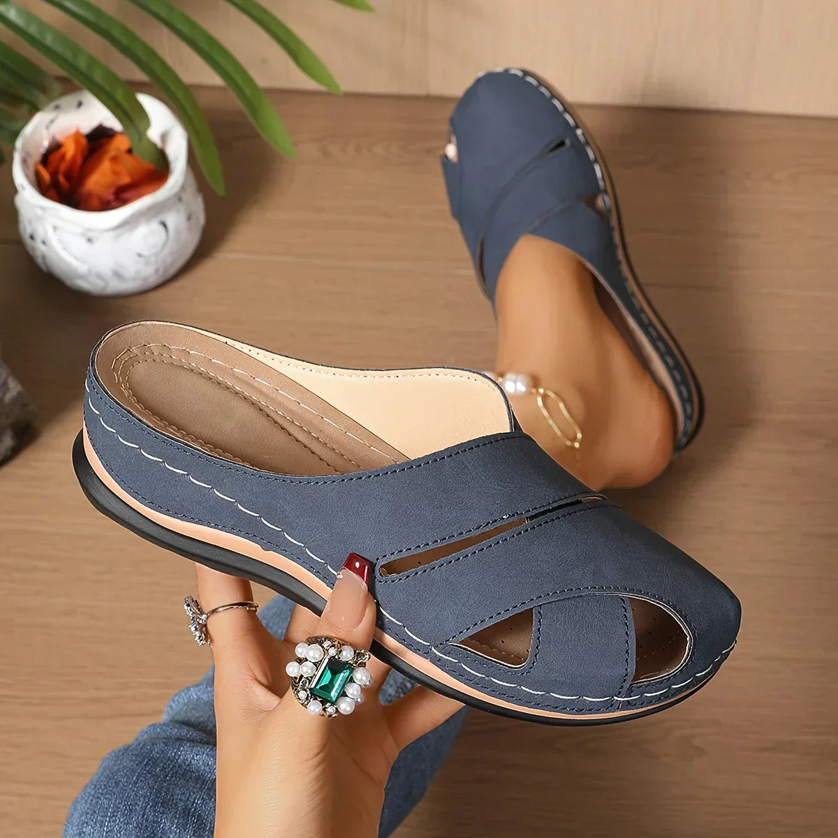 Women's Platform Wedge Sandals — side view