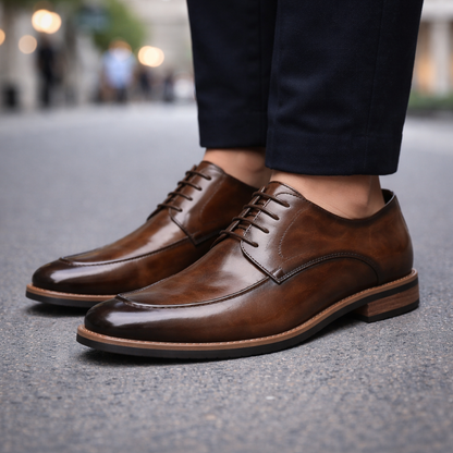 Men's Italian Leather Dress Sneakers — product view