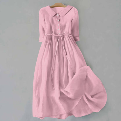 Women's Casual All-Season Midi Dress — close-up