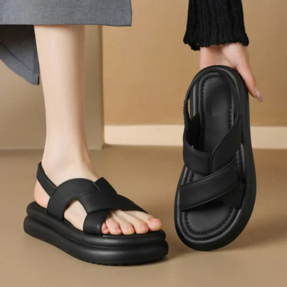 Women's Orthopedic Arch Support Wedge Sandals — detail view