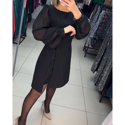 Women's Bodycon Evening Midi Dress — side view