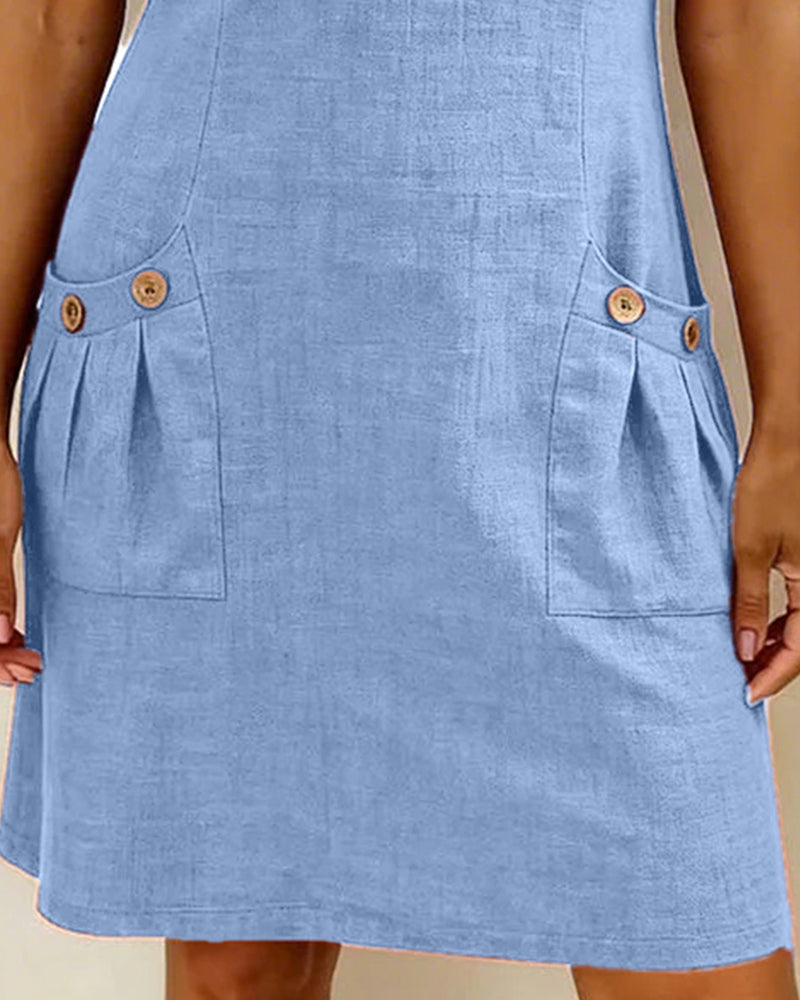 Women's Shift Mini Dress — close-up