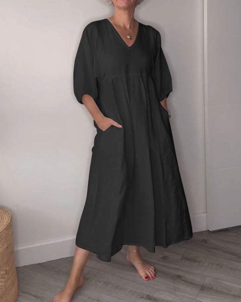 Women's V-Neck Summer Maxi Dress — product view