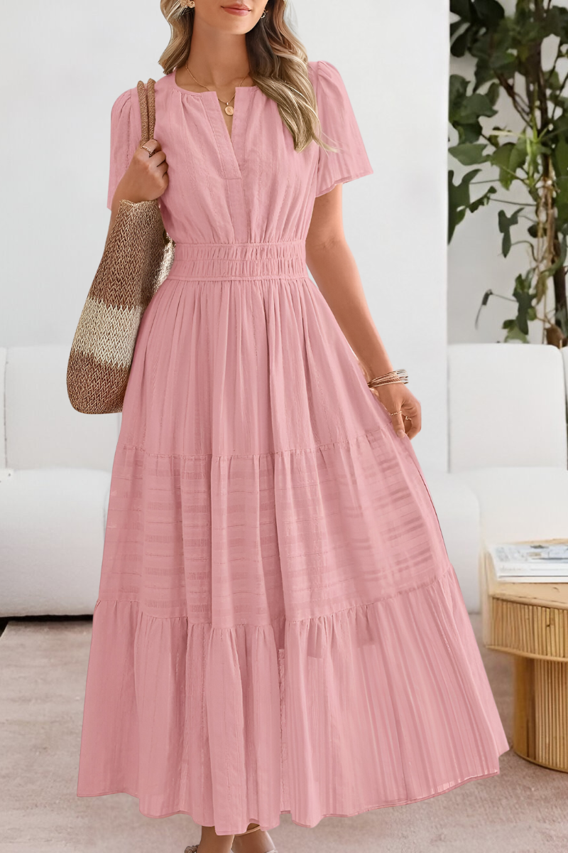 Women's Boho Summer Midi Dress — front view