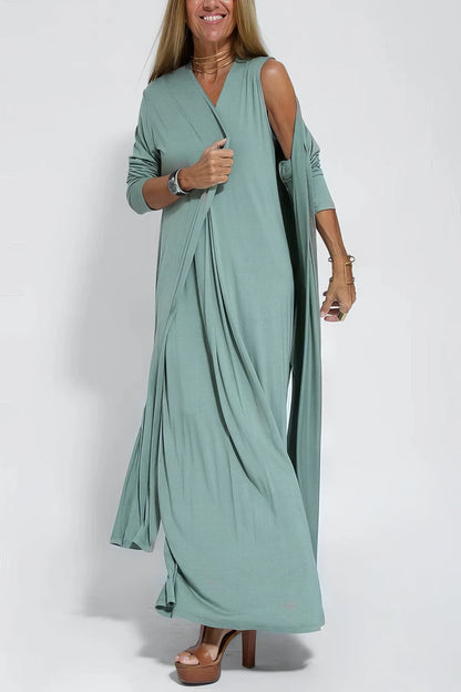 Women's Long Versatile Casual Maxi Dress — close-up