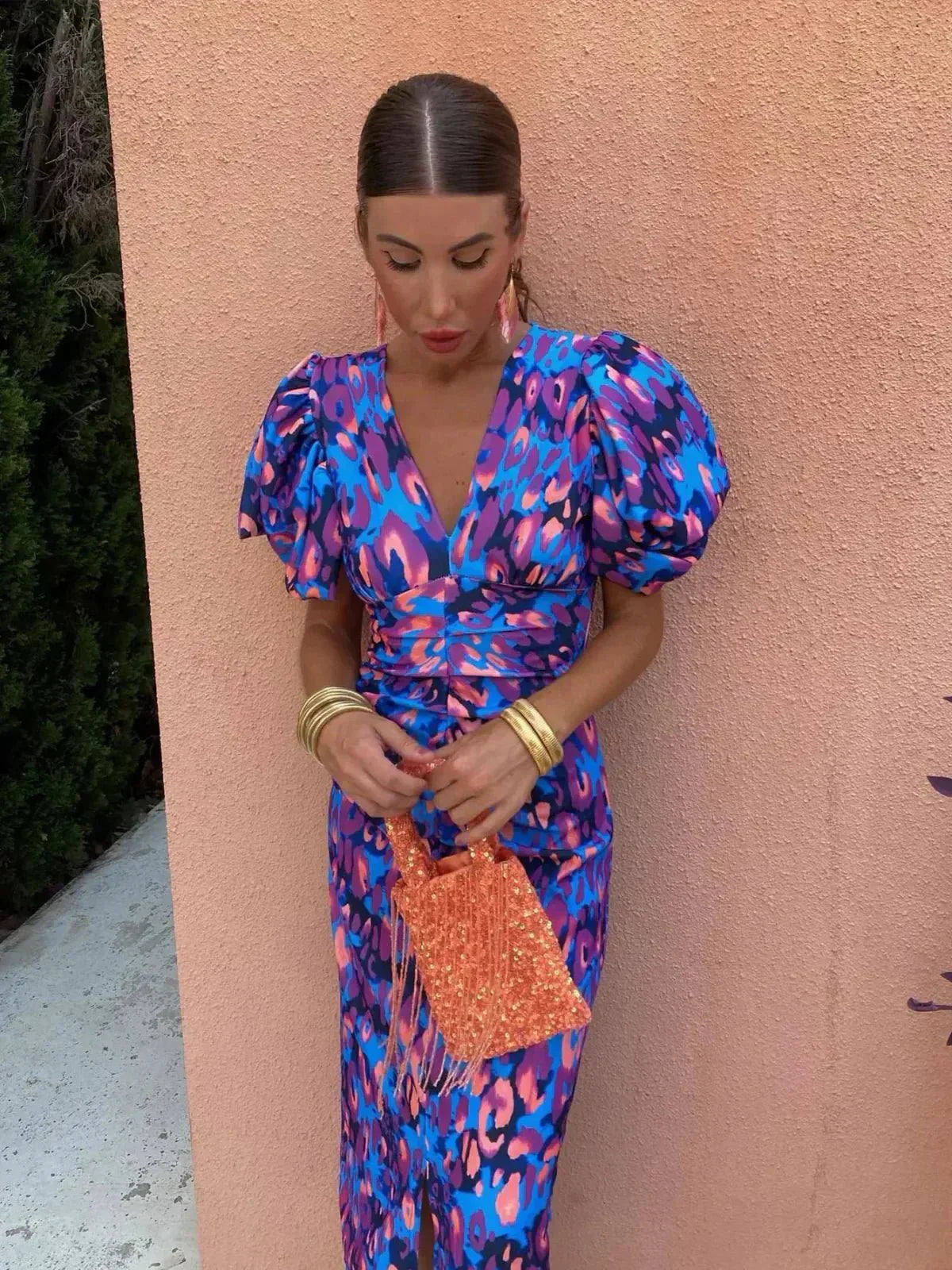 Women's Evening Wedding Guest Maxi Dress — product view