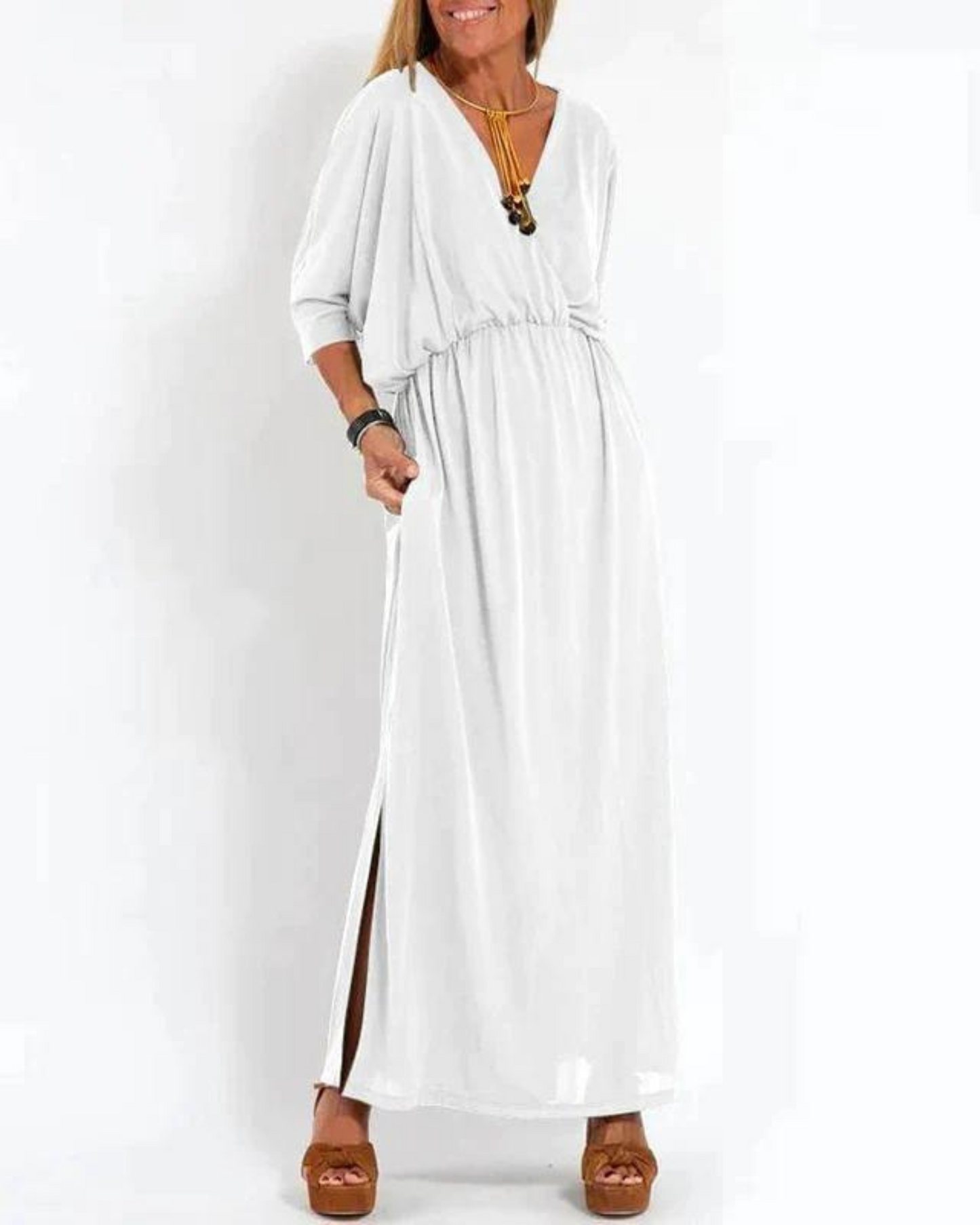 Women's Flowy Maxi Summer Dress — detail view