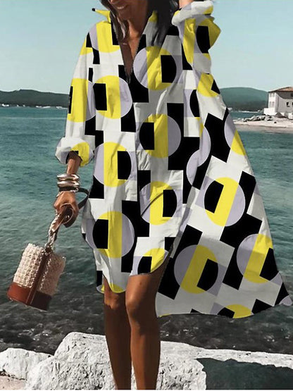 Women's Shirt Midi Dress — close-up