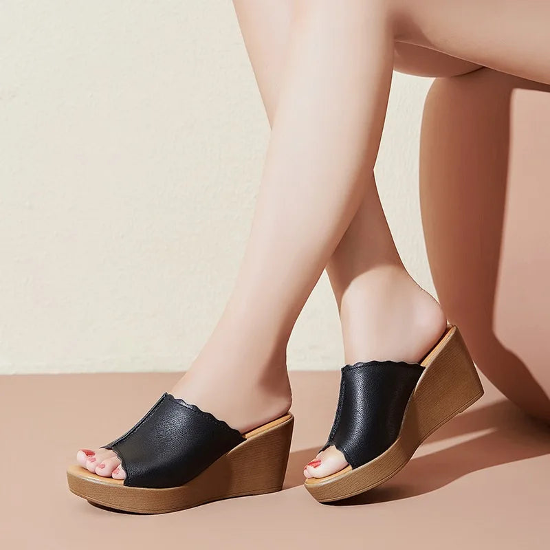 Women's Open Toe Wedge Sandals — product view