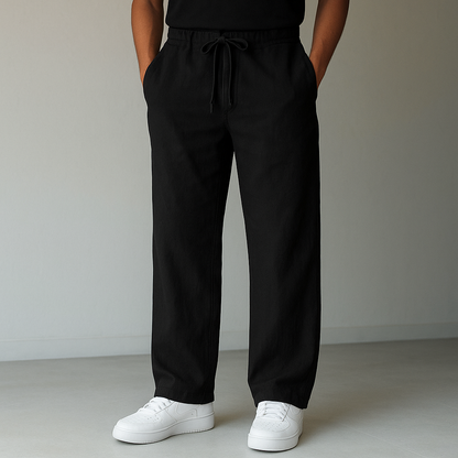 Men's Linen Drawstring Pants — product view