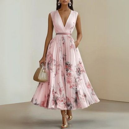 Women's Flowy Summer Maxi Dress — detail view