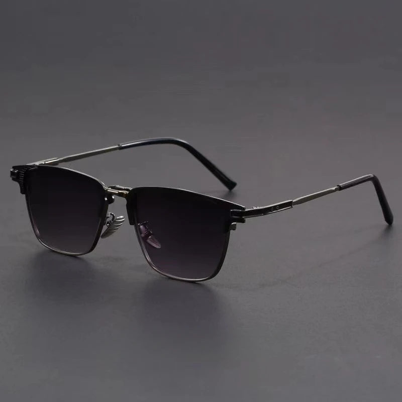 UV400 Geometric Metal Frame Sunglasses — product view