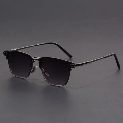 UV400 Geometric Metal Frame Sunglasses — product view