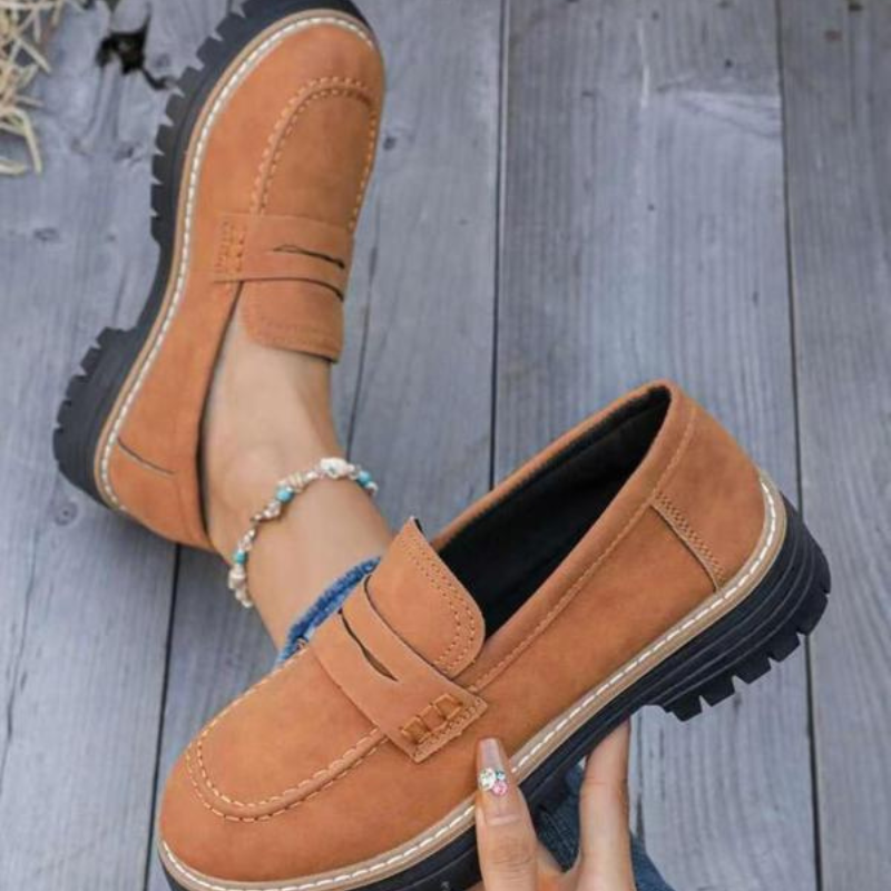 Women's Chunky Platform Loafers — side view