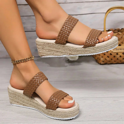 Women's Cushioned Wedge Sandals — detail view