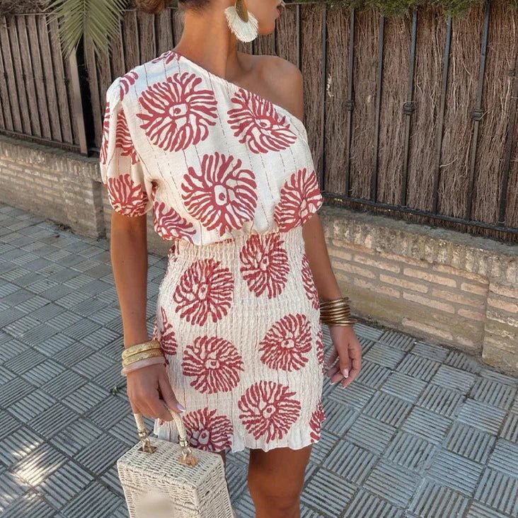 Women's Short Summer Wedding Guest Dress — front view