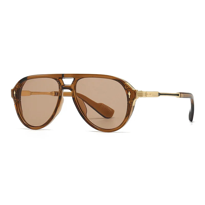 Aviator Gradient Lens Sunglasses with UV Protection