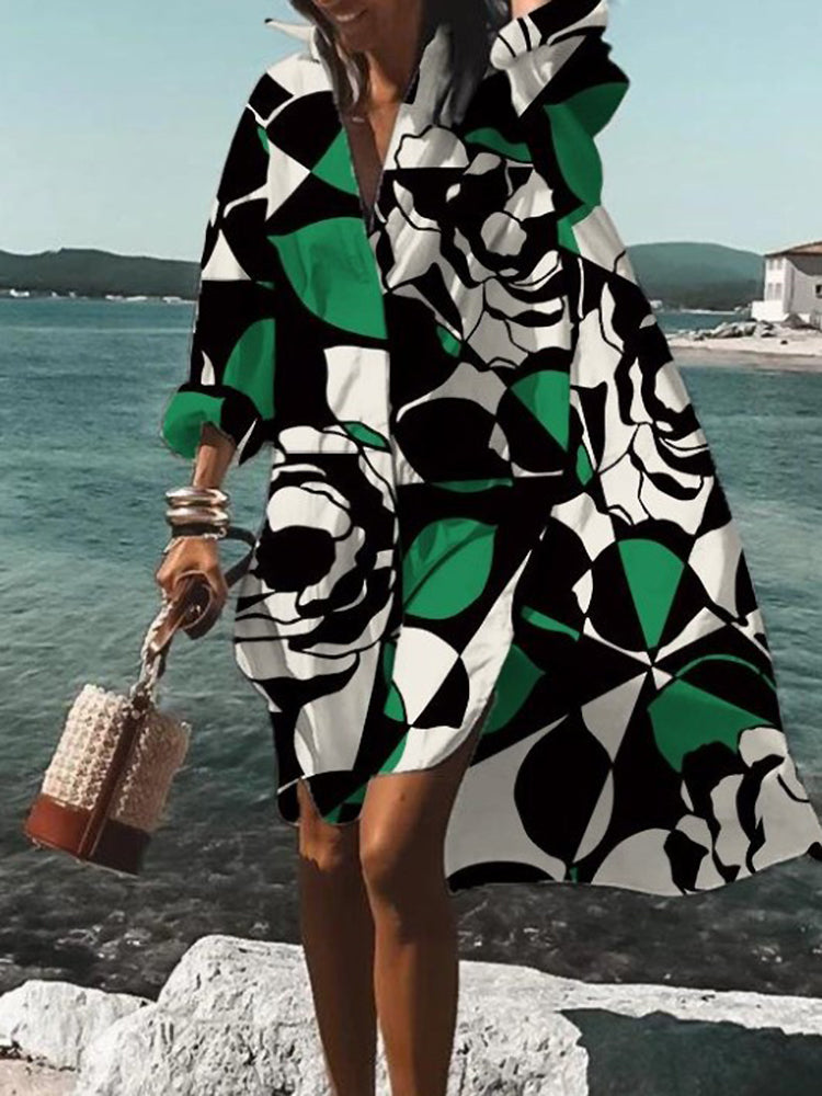 Women's Shirt Midi Dress — side view