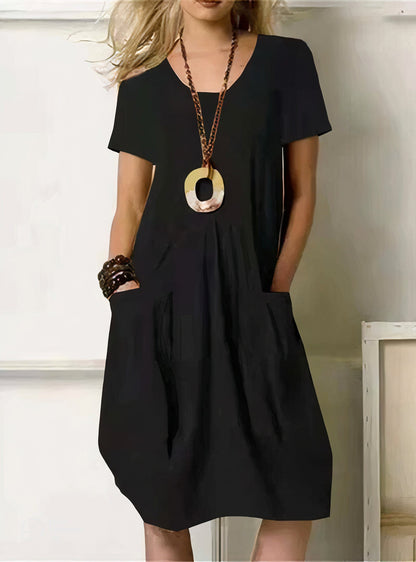 Women's Flowy Casual Everyday Midi Dress — detail view